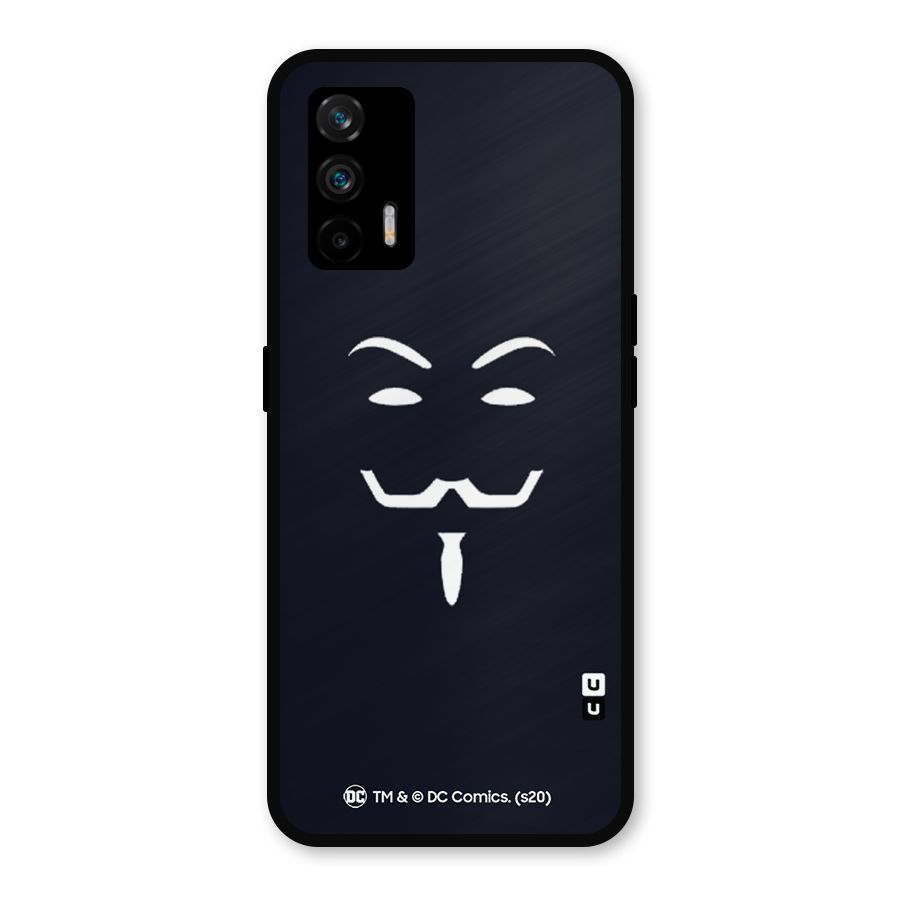 Minimal Anonymous Mask Metal Back Case for Realme X7 Max