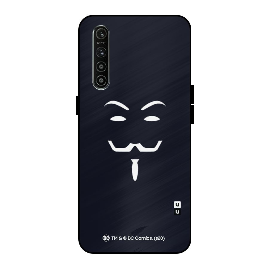 Minimal Anonymous Mask Metal Back Case for Realme XT