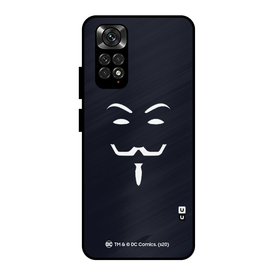 Minimal Anonymous Mask Metal Back Case for Redmi Note 11 Pro Plus 5G