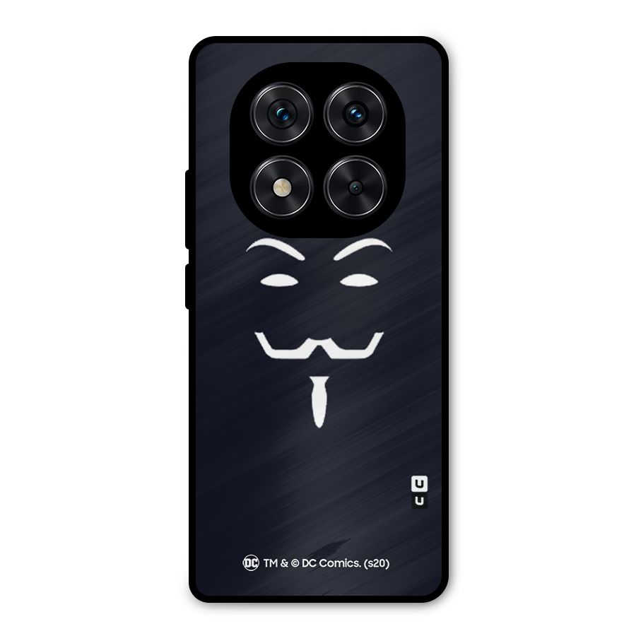 Minimal Anonymous Mask Metal Back Case for Redmi Note 14 Pro 5G