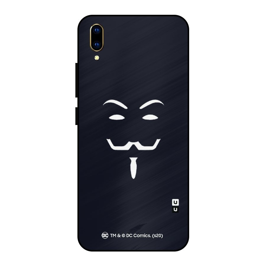 Minimal Anonymous Mask Metal Back Case for Vivo V11 Pro