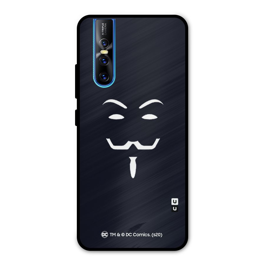 Minimal Anonymous Mask Metal Back Case for Vivo V15 Pro
