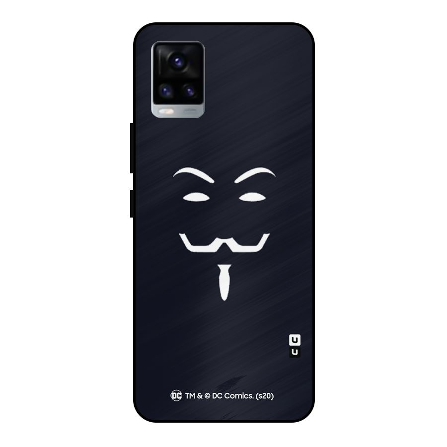 Minimal Anonymous Mask Metal Back Case for Vivo V20 2021