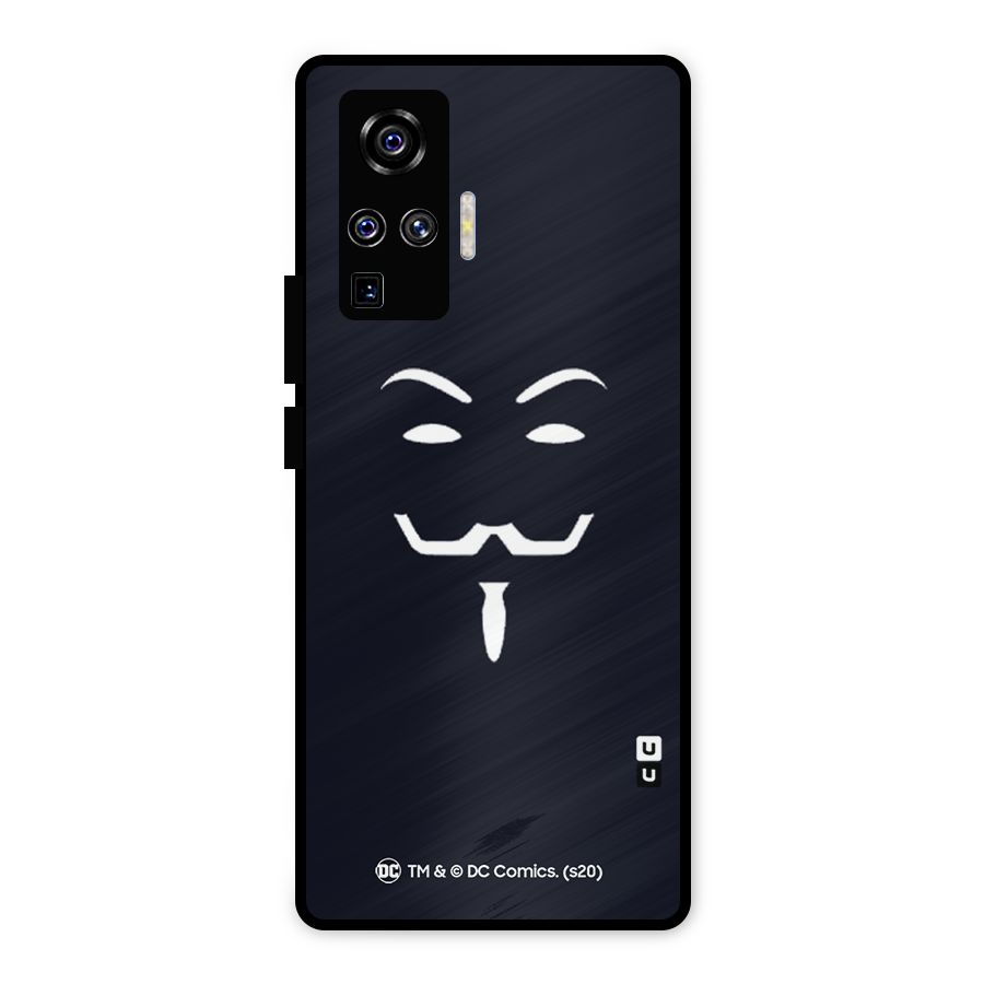 Minimal Anonymous Mask Metal Back Case for Vivo X50 Pro