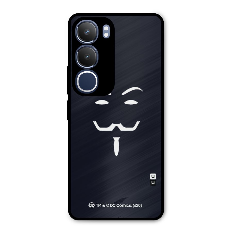 Minimal Anonymous Mask Metal Back Case for Vivo Y29