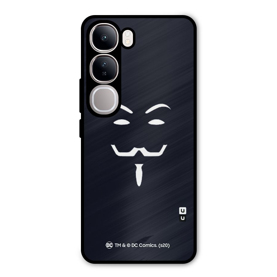Minimal Anonymous Mask Metal Back Case for Vivo Y300