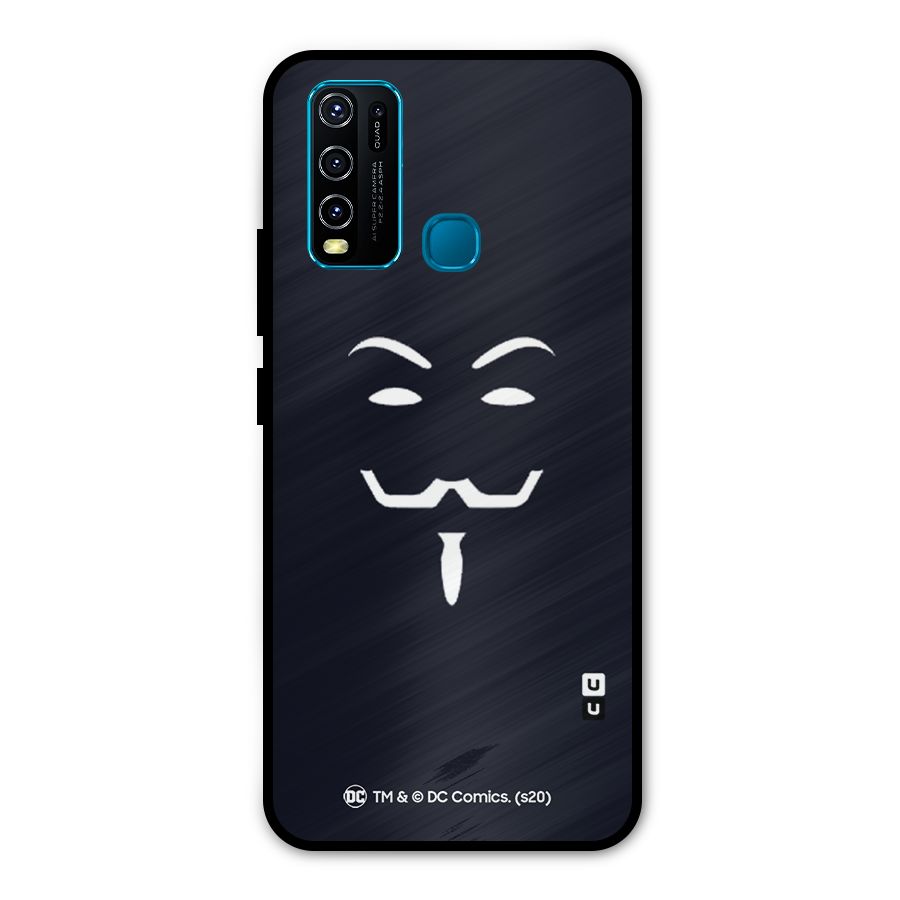 Minimal Anonymous Mask Metal Back Case for Vivo Y50