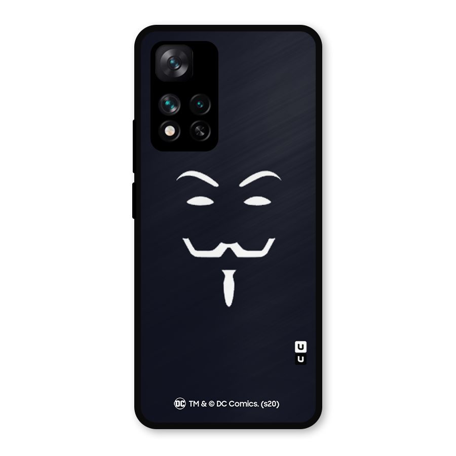 Minimal Anonymous Mask Metal Back Case for Xiaomi 11i 5G