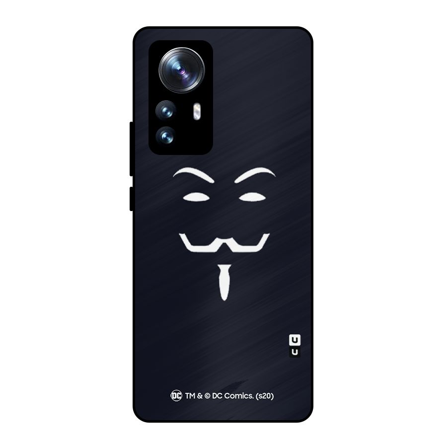 Minimal Anonymous Mask Metal Back Case for Xiaomi 12 Pro