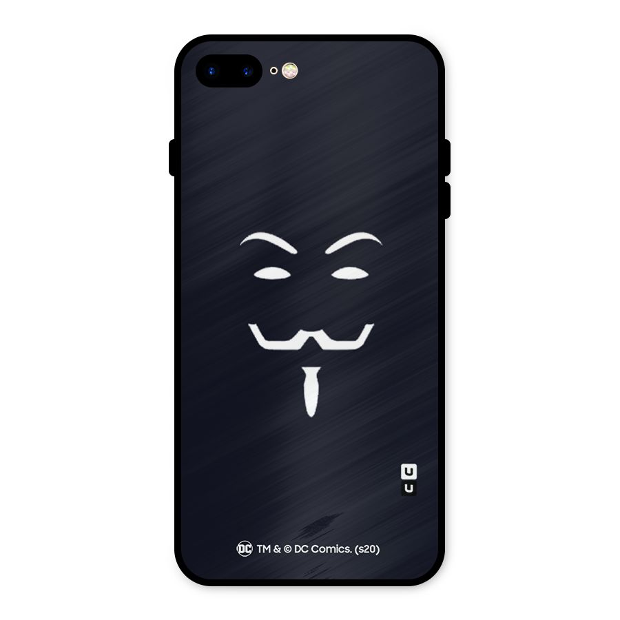 Minimal Anonymous Mask Metal Back Case for iPhone 8 Plus