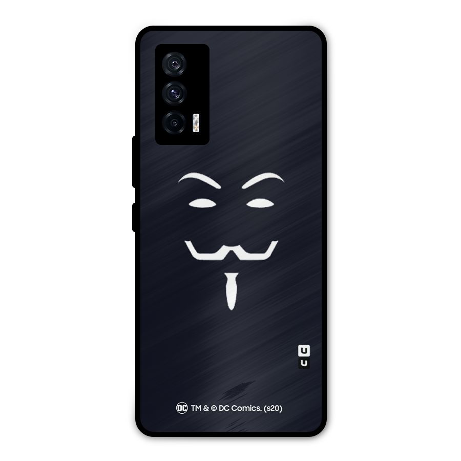 Minimal Anonymous Mask Metal Back Case for iQOO 7 5G