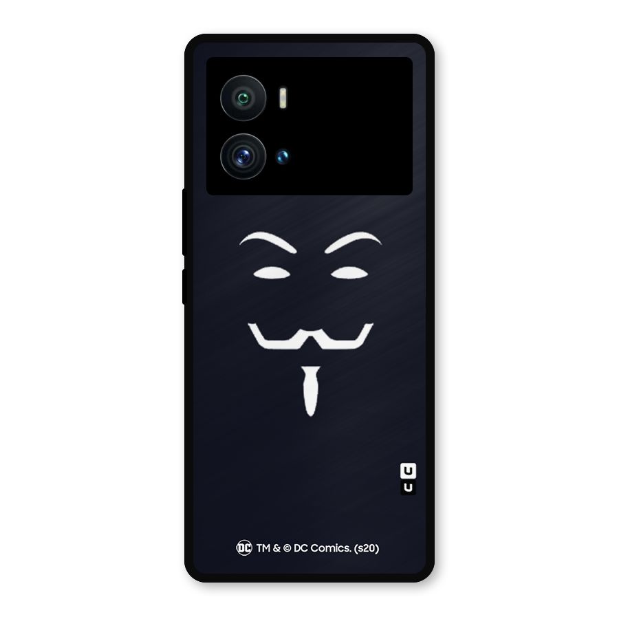 Minimal Anonymous Mask Metal Back Case for iQOO 9 Pro