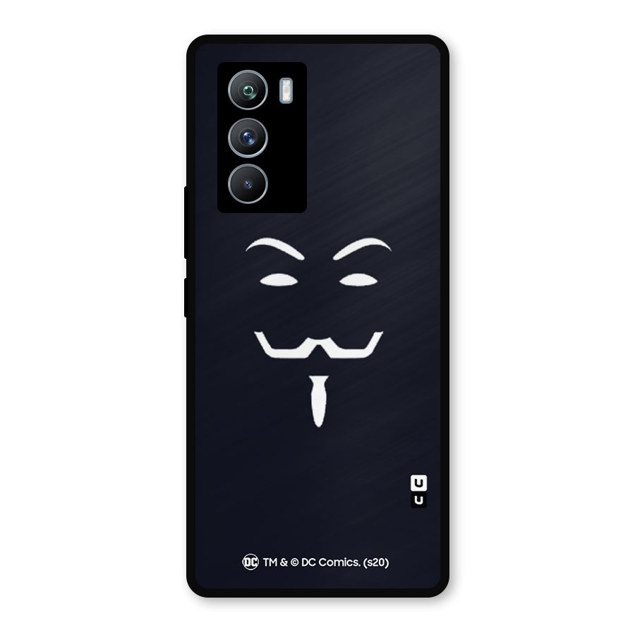 Minimal Anonymous Mask Metal Back Case for iQOO 9 SE