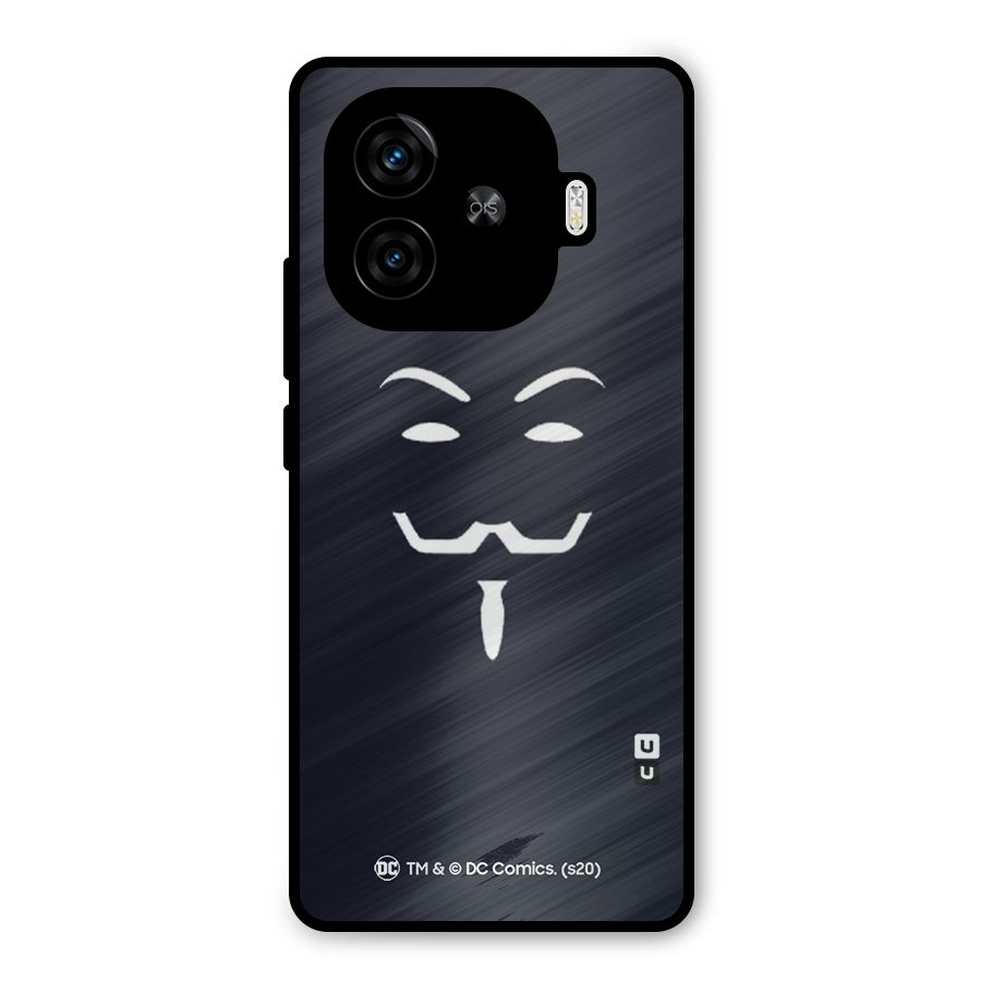 Minimal Anonymous Mask Metal Back Case for iQOO Neo 10R