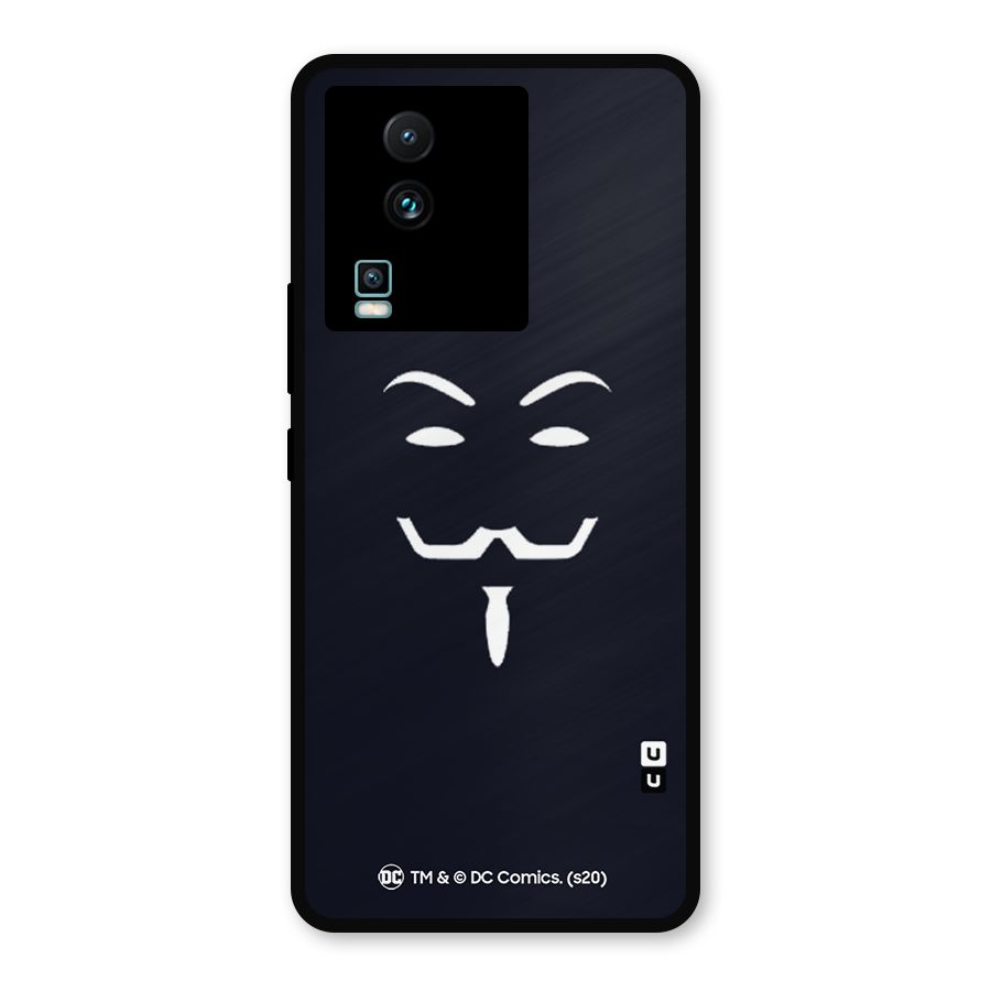 Minimal Anonymous Mask Metal Back Case for iQOO Neo 7