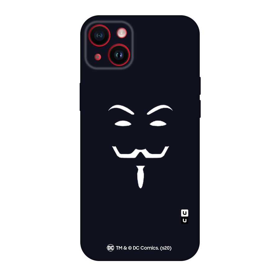 Minimal Anonymous Mask Original Polycarbonate Back Case for iPhone 14 Plus