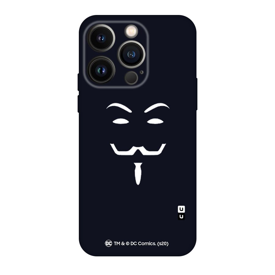 Minimal Anonymous Mask Original Polycarbonate Back Case for iPhone 14 Pro