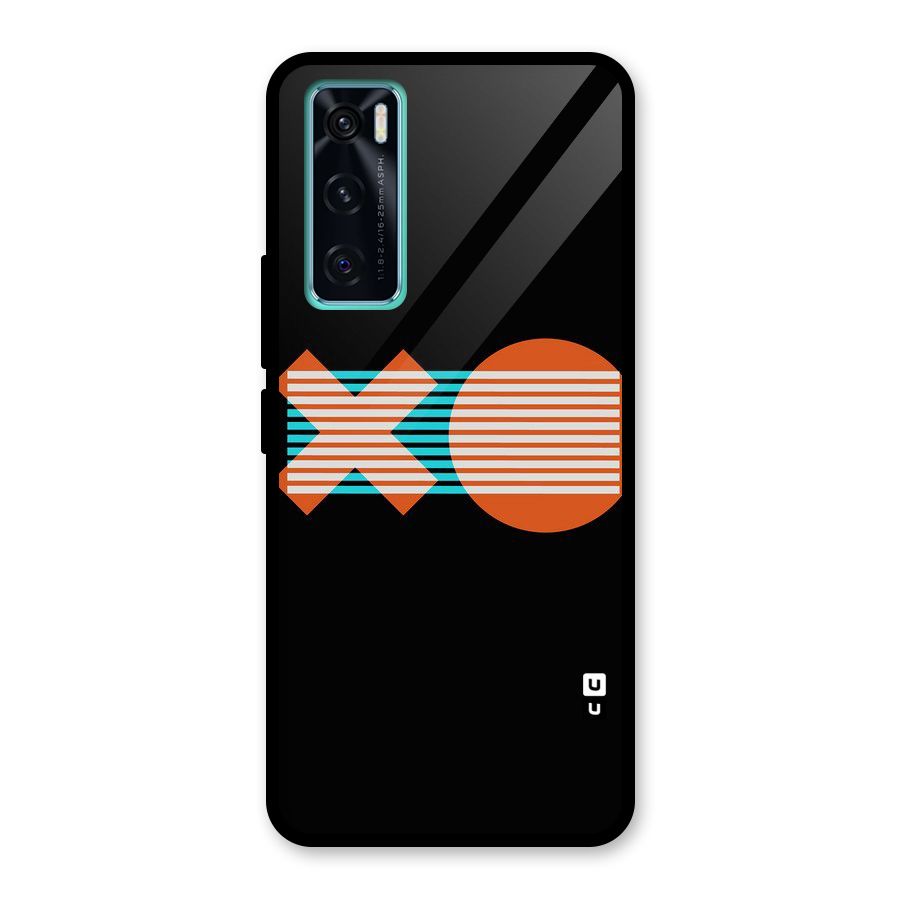 Minimal Art Glass Back Case for Vivo V20 SE