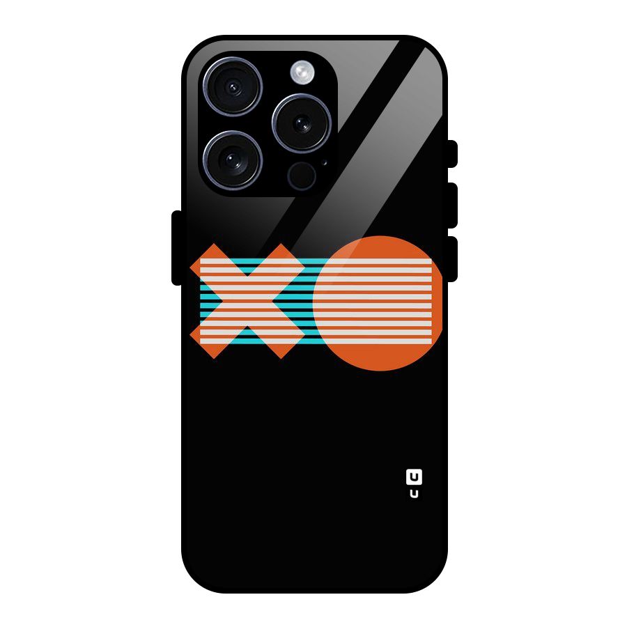 Minimal Art Glass Back Case for iPhone 15 Pro