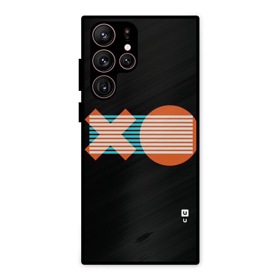 Minimal Art Metal Back Case for Galaxy S22 Ultra 5G
