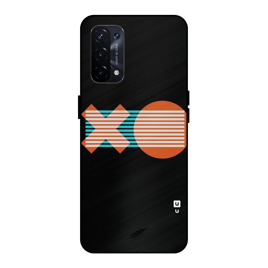 Minimal Art Metal Back Case for Oppo A74 5G