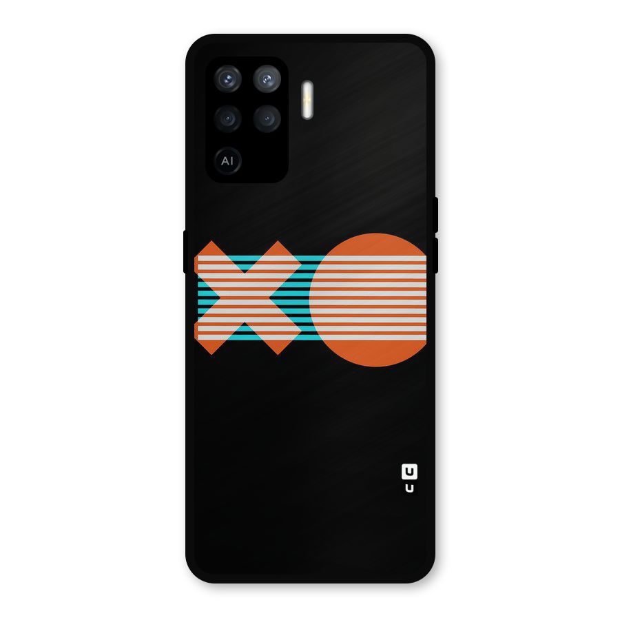 Minimal Art Metal Back Case for Oppo F19 Pro