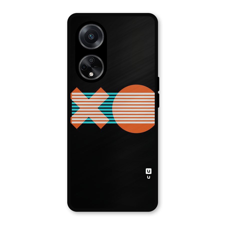 Minimal Art Metal Back Case for Oppo F23