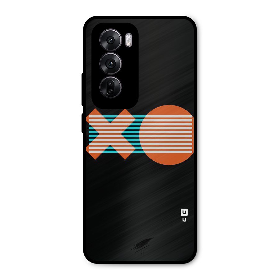 Minimal Art Metal Back Case for Oppo Reno12