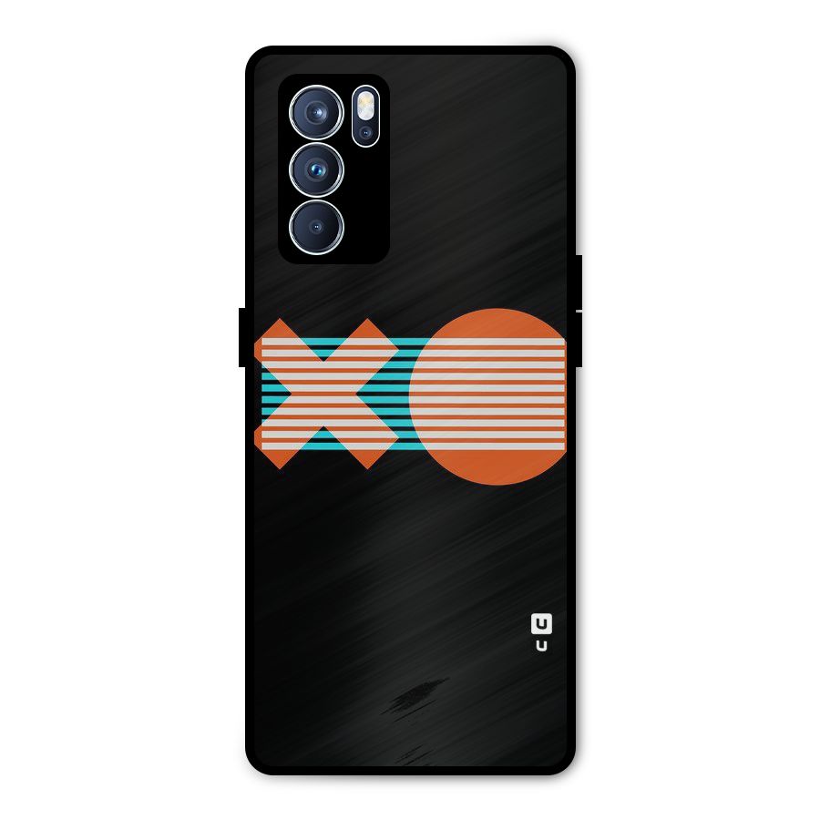 Minimal Art Metal Back Case for Oppo Reno6 Pro 5G