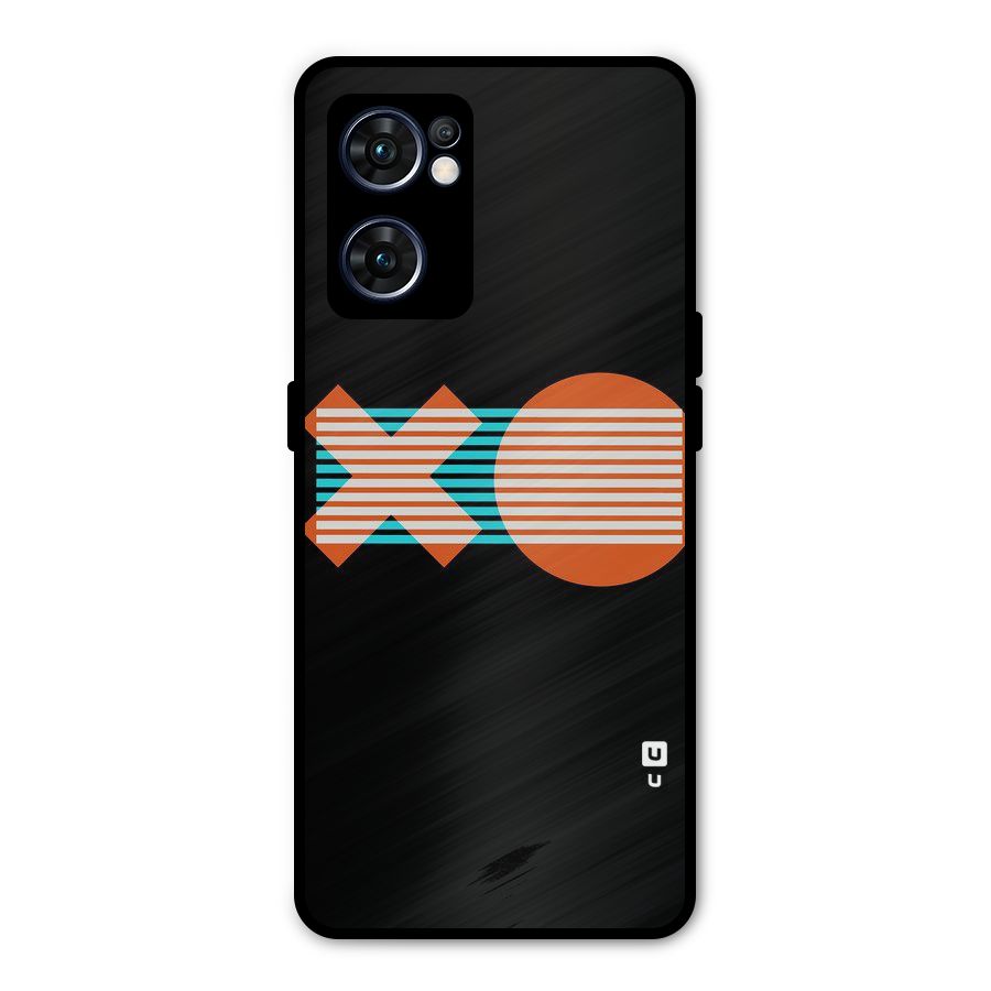 Minimal Art Metal Back Case for Oppo Reno7 5G