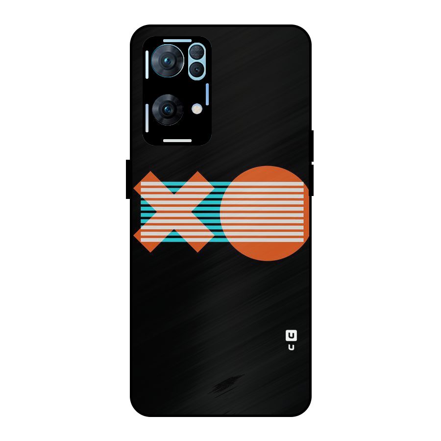 Minimal Art Metal Back Case for Oppo Reno7 Pro 5G