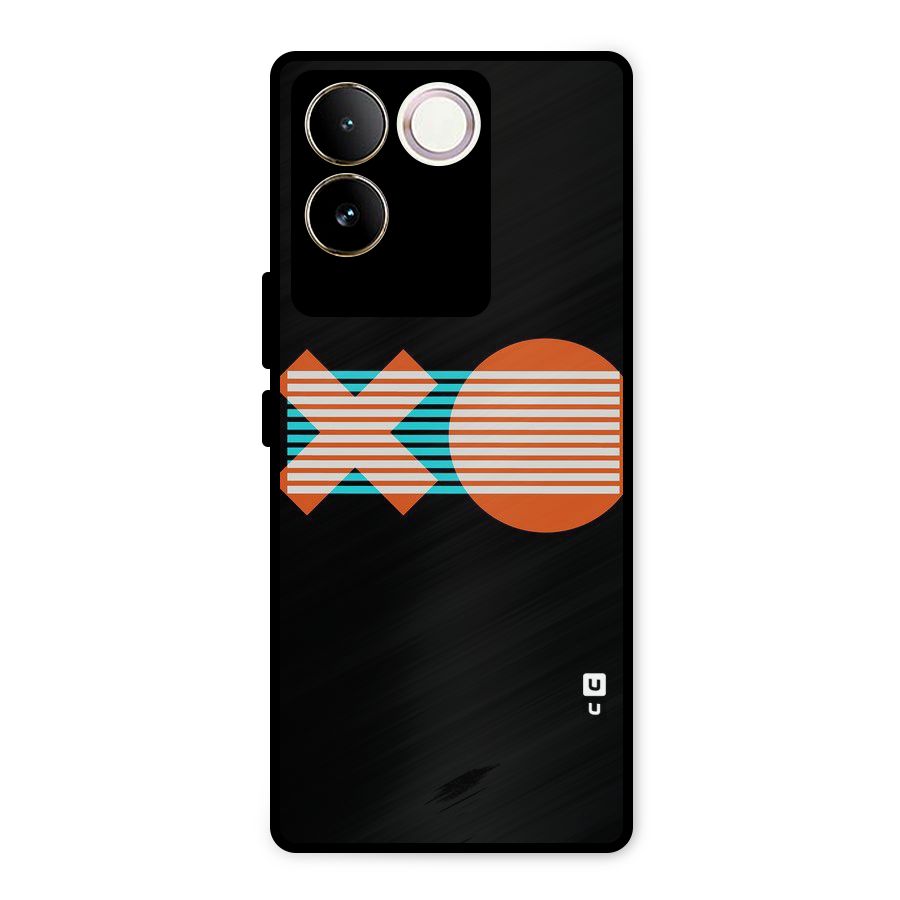 Minimal Art Metal Back Case for Vivo T2 Pro