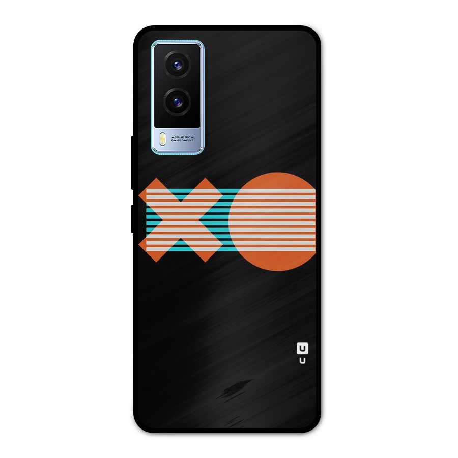 Minimal Art Metal Back Case for Vivo V21e 5G