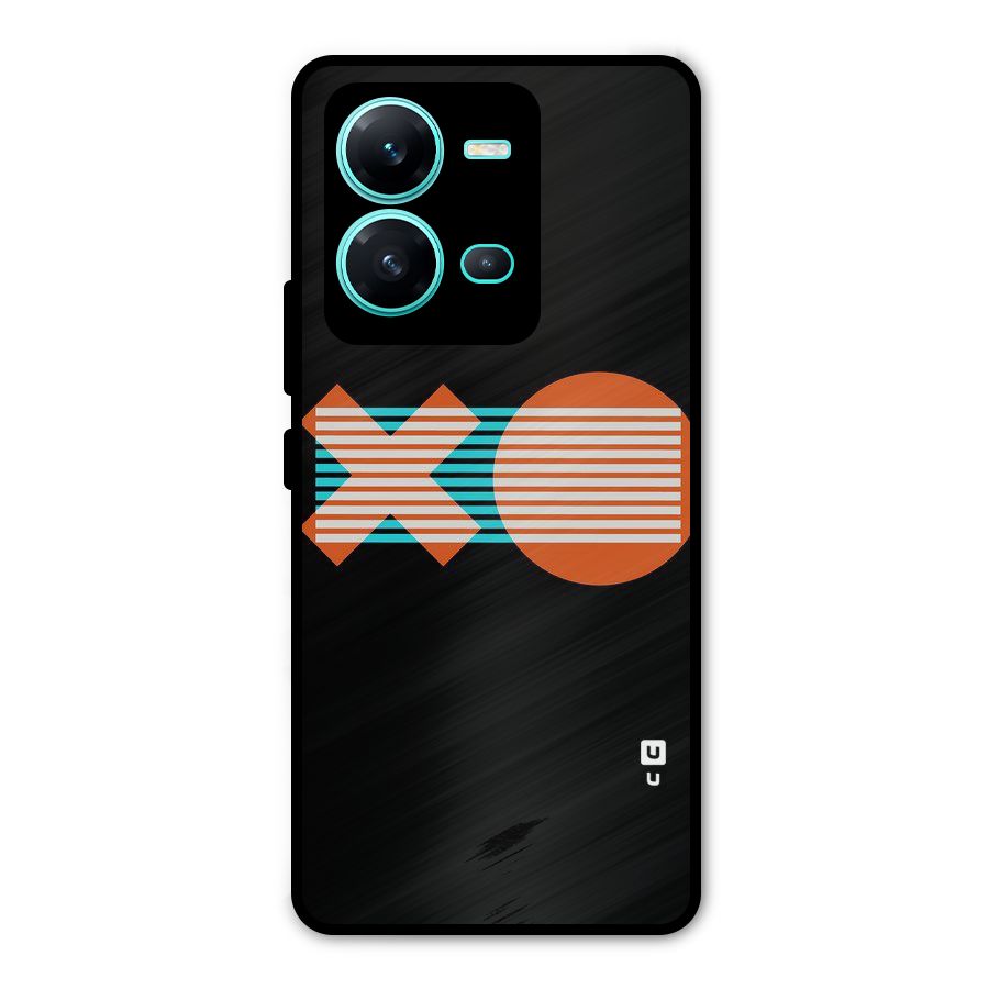 Minimal Art Metal Back Case for Vivo V25