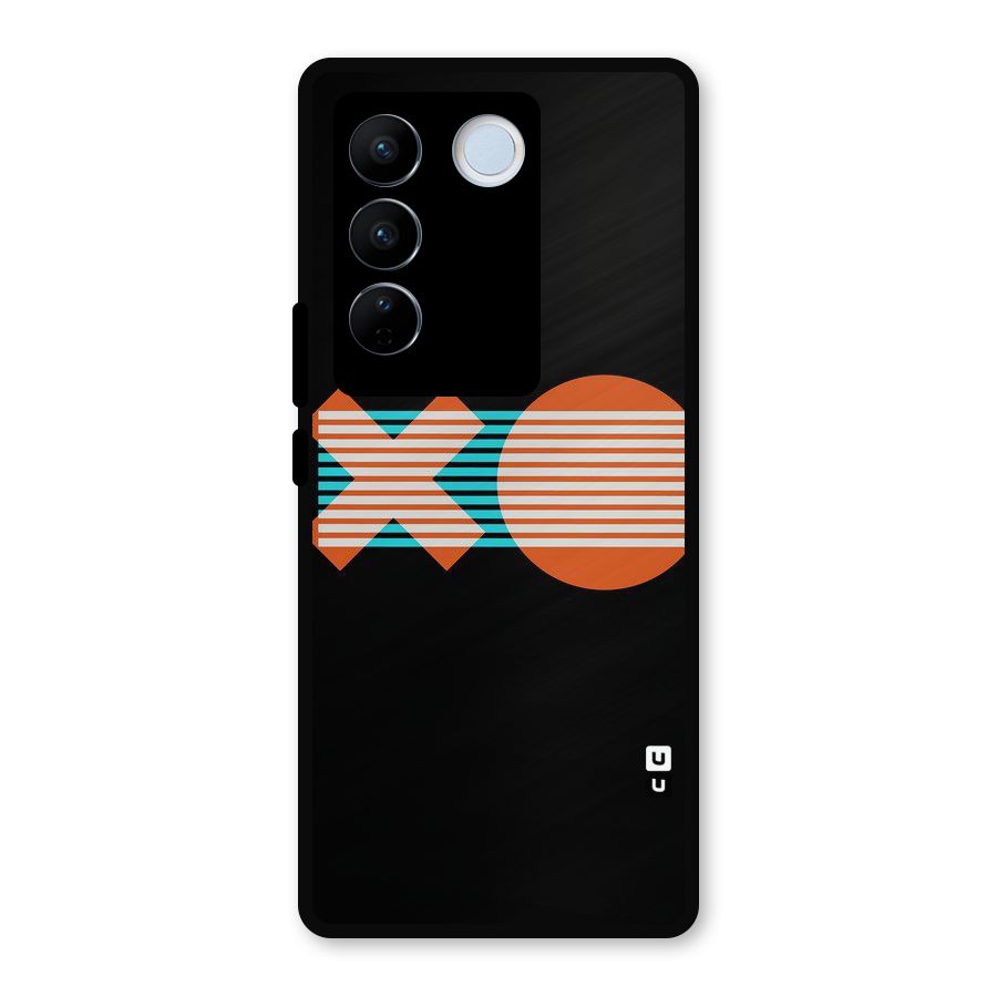 Minimal Art Metal Back Case for Vivo V27