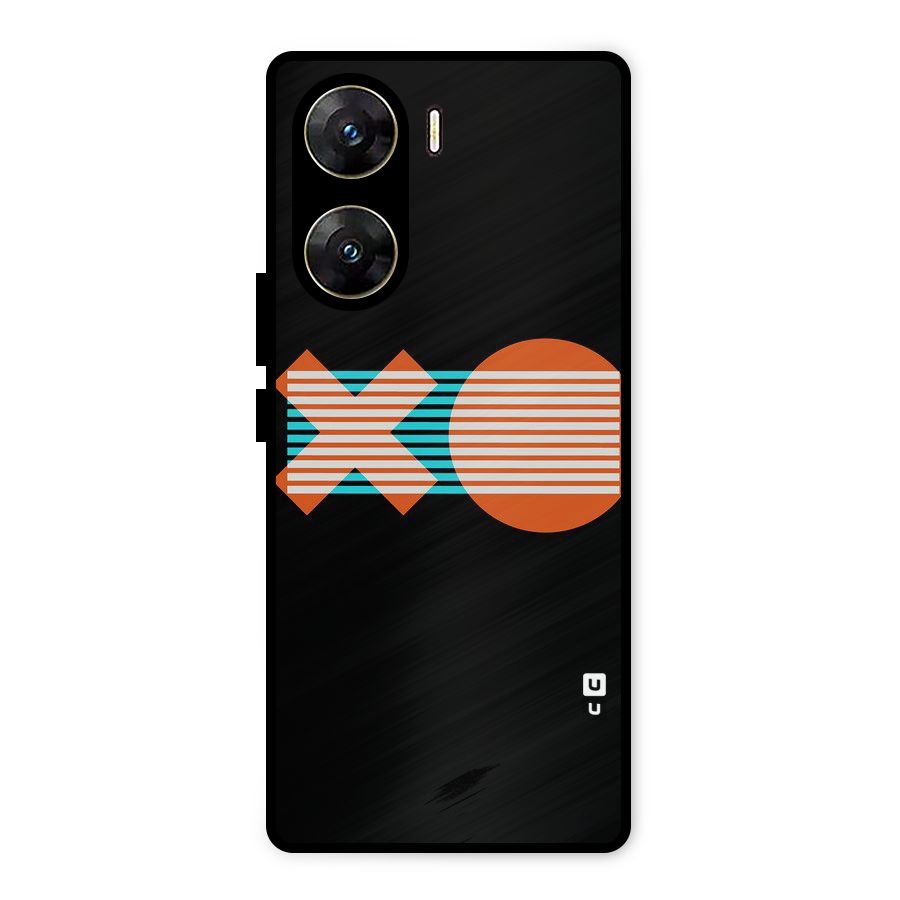 Minimal Art Metal Back Case for Vivo V29e