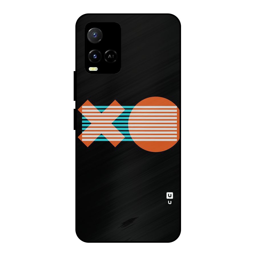 Minimal Art Metal Back Case for Vivo Y21T