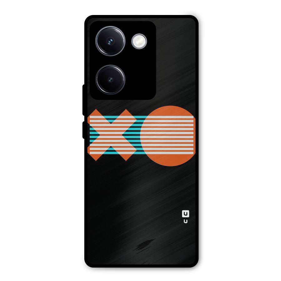 Minimal Art Metal Back Case for Vivo Y300 Plus