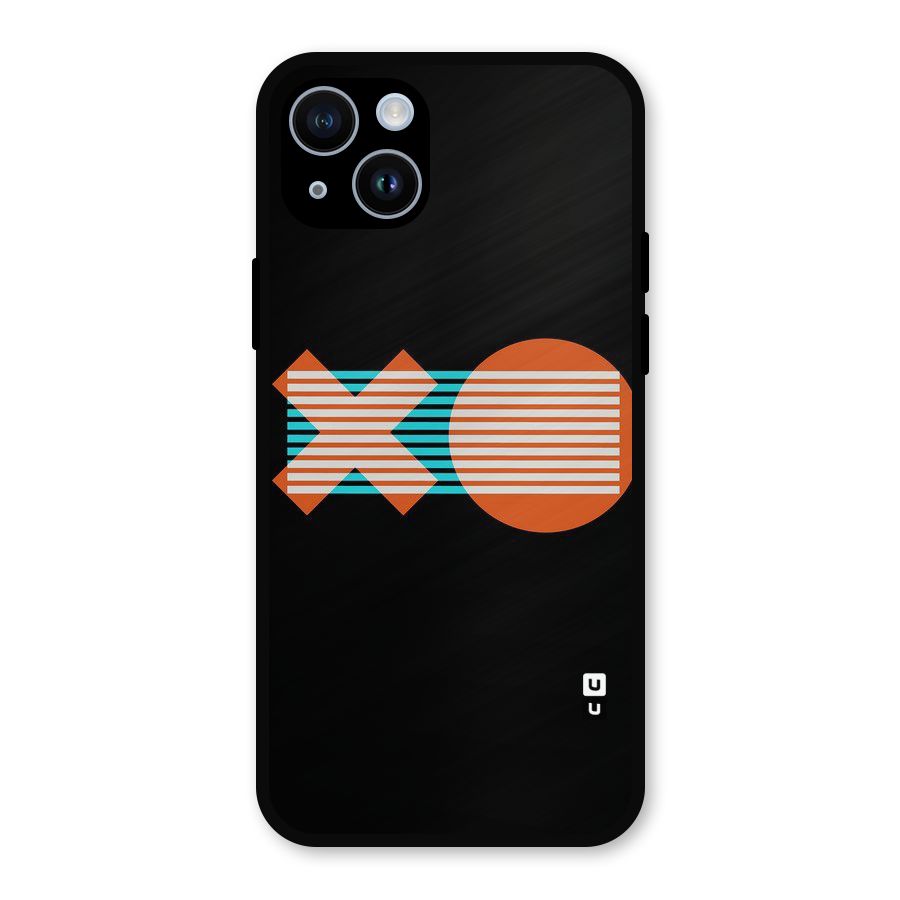 Minimal Art Metal Back Case for iPhone 14