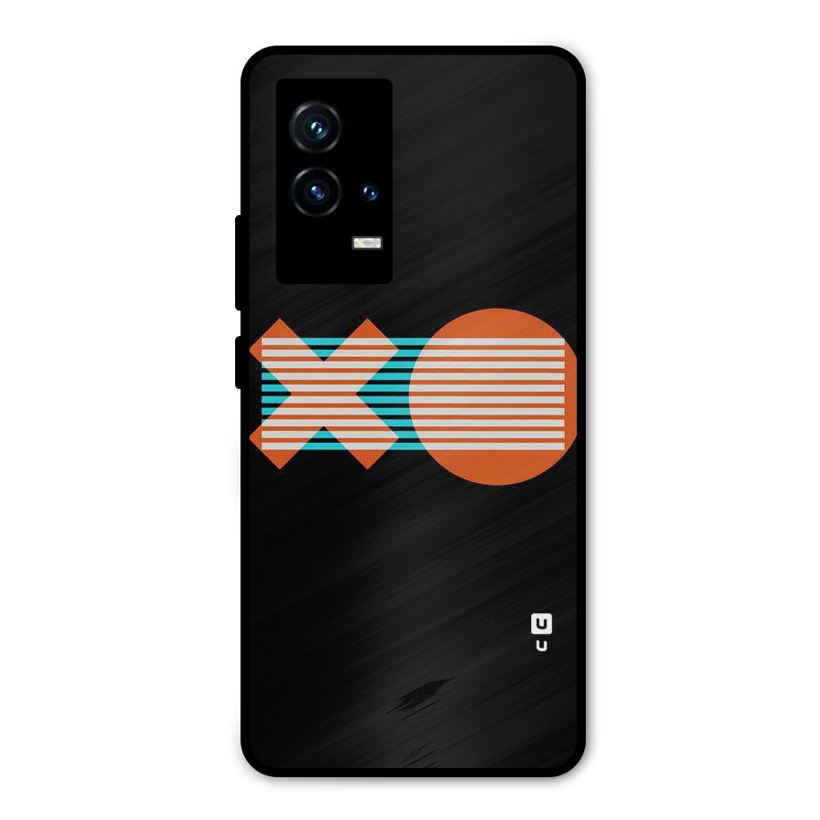 Minimal Art Metal Back Case for iQOO 9 5G
