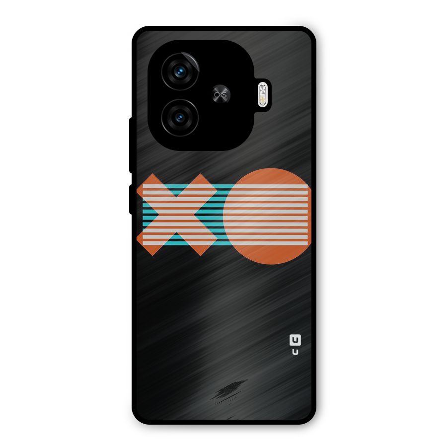 Minimal Art Metal Back Case for iQOO Z9 Turbo