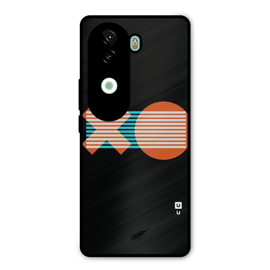 Minimal Art Metal Back Case for iQOO Z9s