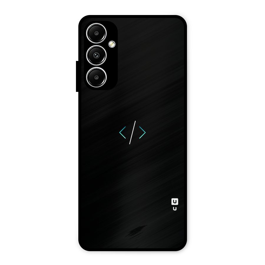 Minimal Dark Coding Metal Back Case for Galaxy A05s