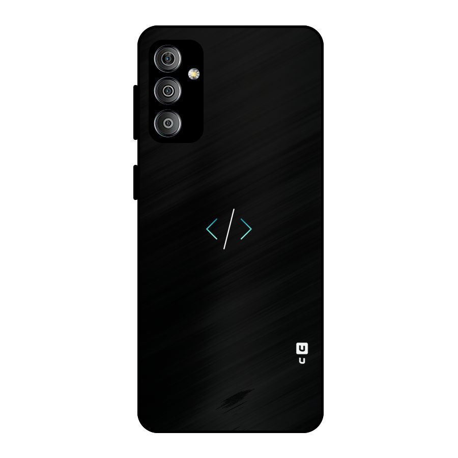 Minimal Dark Coding Metal Back Case for Galaxy F23
