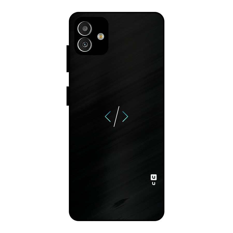 Minimal Dark Coding Metal Back Case for Galaxy M13 5G
