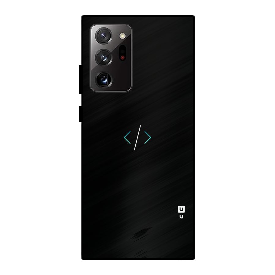 Minimal Dark Coding Metal Back Case for Galaxy Note 20 Ultra 5G