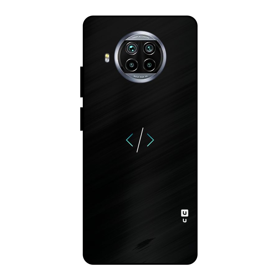 Minimal Dark Coding Metal Back Case for Mi 10i
