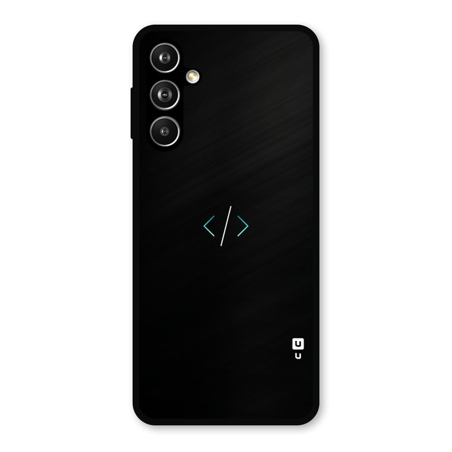 Minimal Dark Coding Metal Back Case for Samsung Galaxy M54