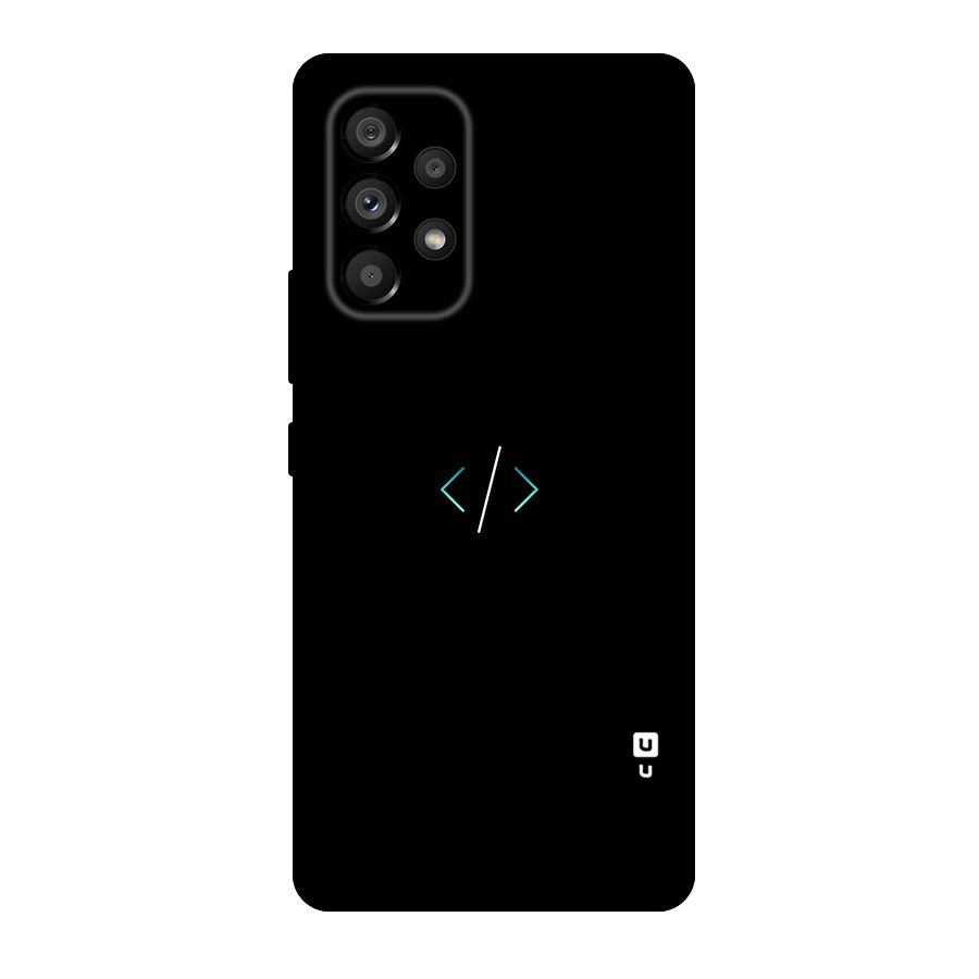 Minimal Dark Coding Original Polycarbonate Back Case for Galaxy A53 5G