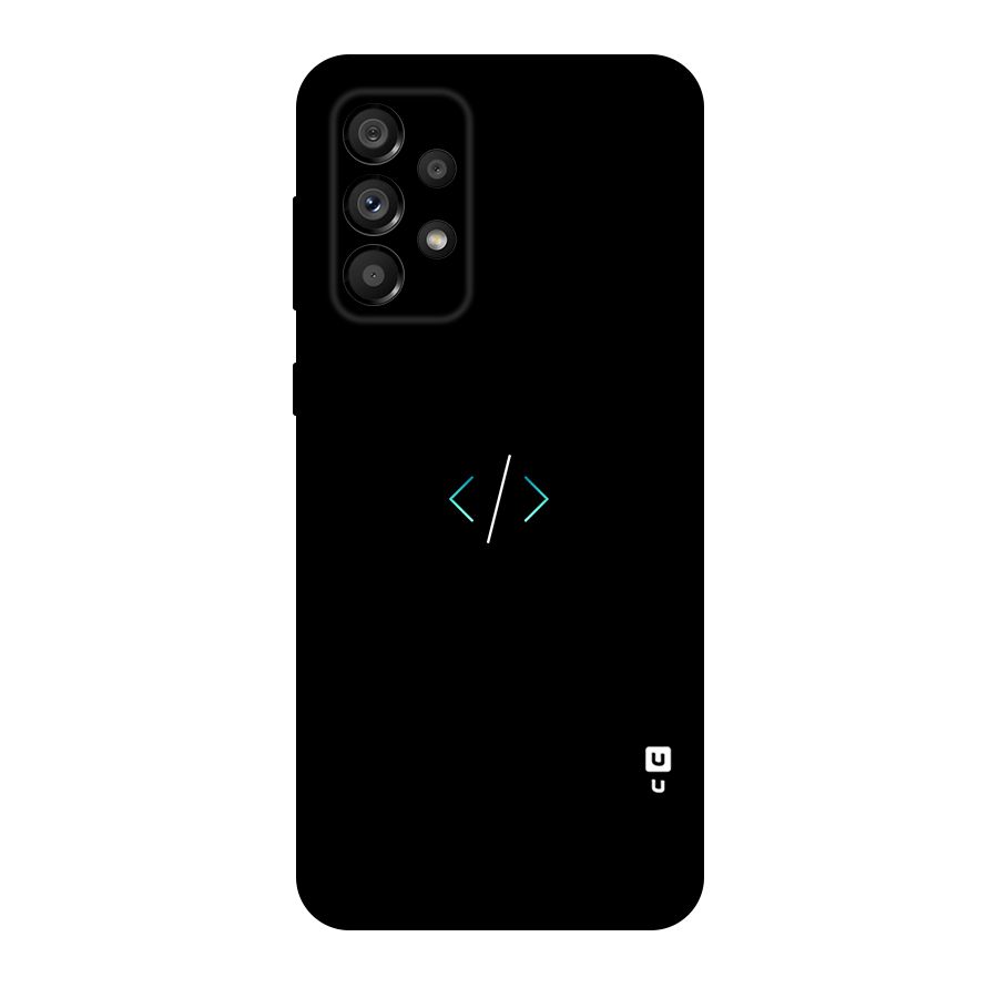 Minimal Dark Coding Original Polycarbonate Back Case for Galaxy A73 5G